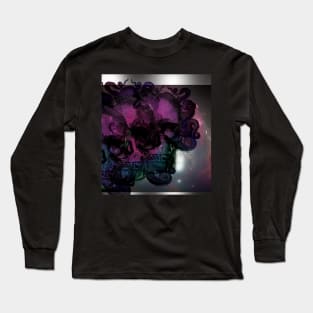 horror skull with octopus Long Sleeve T-Shirt